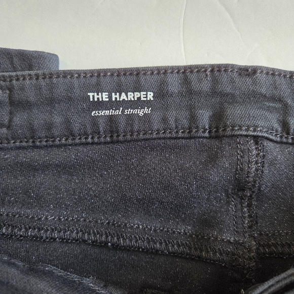 AG Adriano Goldschmied Women's Black Straight Leg Jeans - Picture 6 of 11